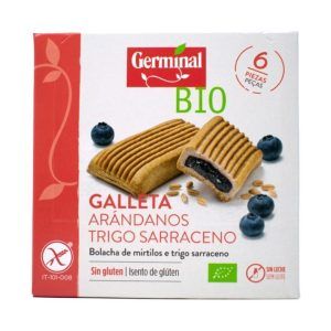 GALLETAS SIN GLUTEN DE TRIGO SARRACENO RELLENAS DE CREMA DE ARÁNDANOS