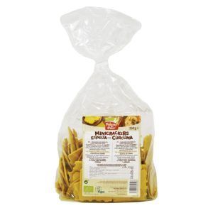 Mini cracker espelta cúrcuma y pimienta 250 g