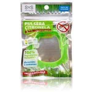 Pulsera Niño Silicona Verde Citronela