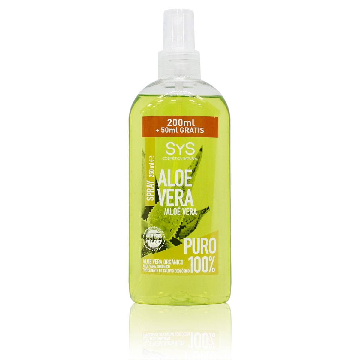 Spray Aloe Vera SyS 200ml+50ml 100% Puro