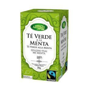 Caja Infusión Té verde menta Fairtrade -ECO- 28g/Green Tea mint -ECO- Tea bags Fairtrade 28g