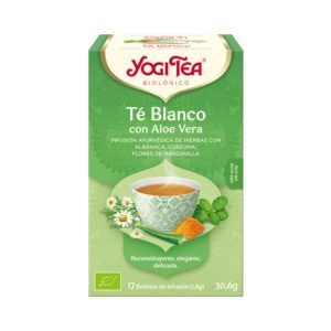 Yogi Tea Té blanco con aloe vera 17x1,8g