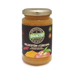 Compota de melocotón y cúrcuma Biocop 265 g